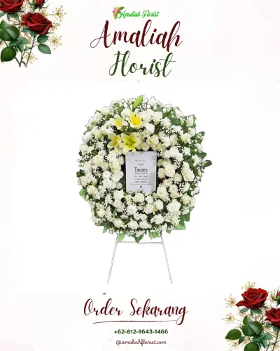 Krans Bunga Duka Cita di Hilimbawodesolo